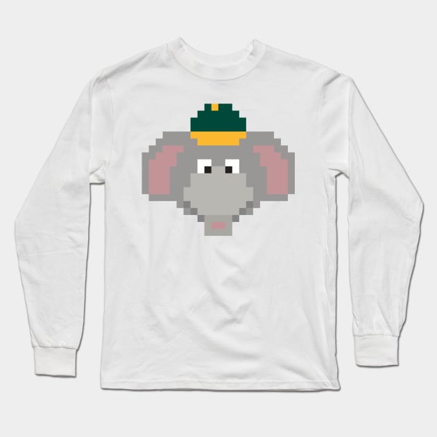 (OAK) Baseball Mascot Long Sleeve T-Shirt by Pixburgh